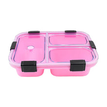 Customized Plastic 3 Compartment Insulated Lunch Box, Lunch Box (1 Pc)