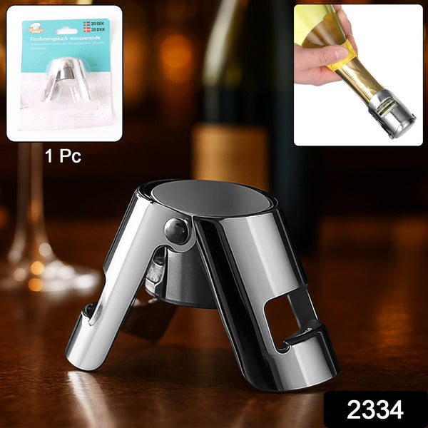 Stainless Steel Sealed Sparkling Champagne Bottle Stopper Big size